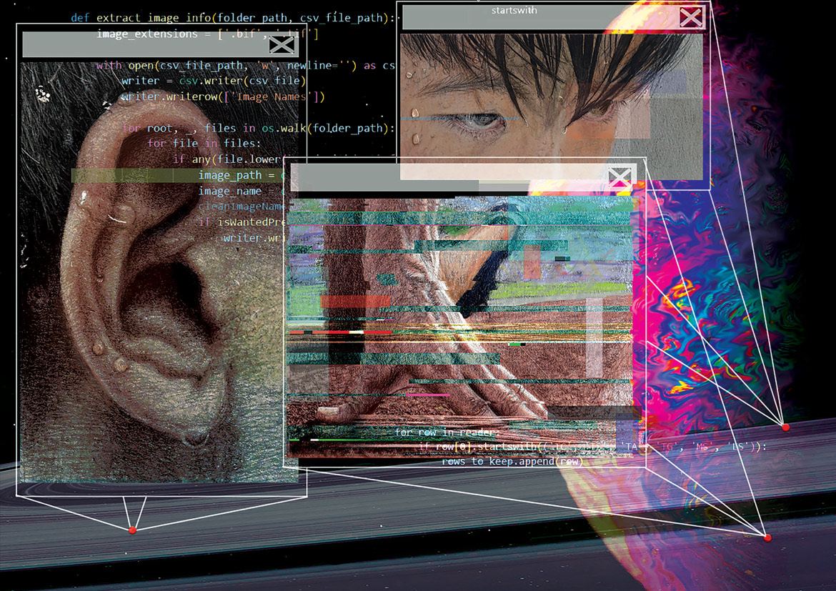 Moments Suspended - digital collage